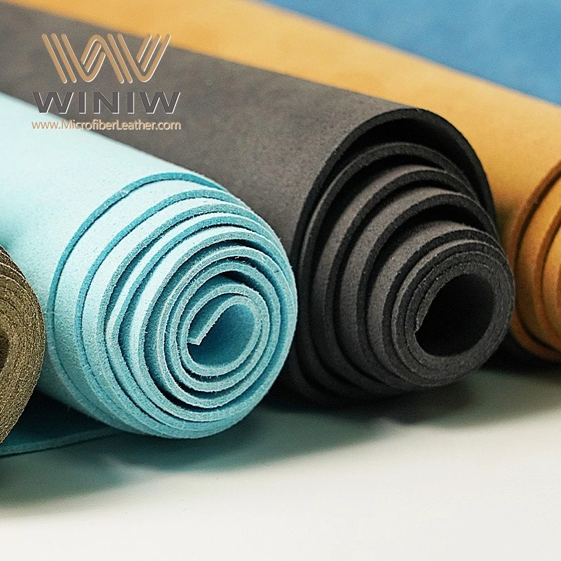 Rolled microfiber suede colors for upholstery sampling Rolled microfiber suede colors for upholstery sampling