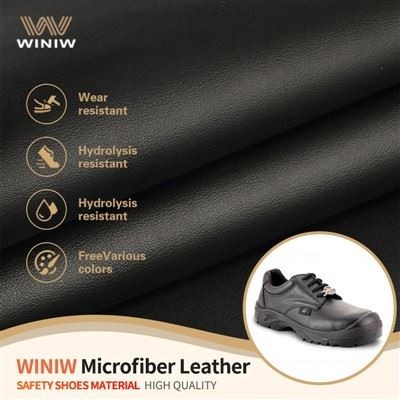 Folding Resistant PU Microfiber Leather For Safety Shoes suppliers
