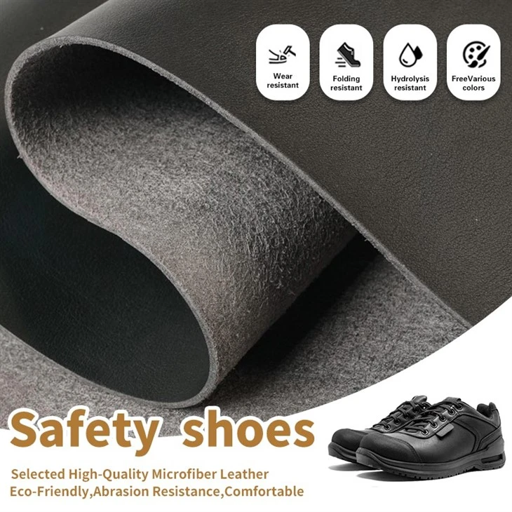 High Abrasion Resistant Synthetic Leather For Safety Work Boots