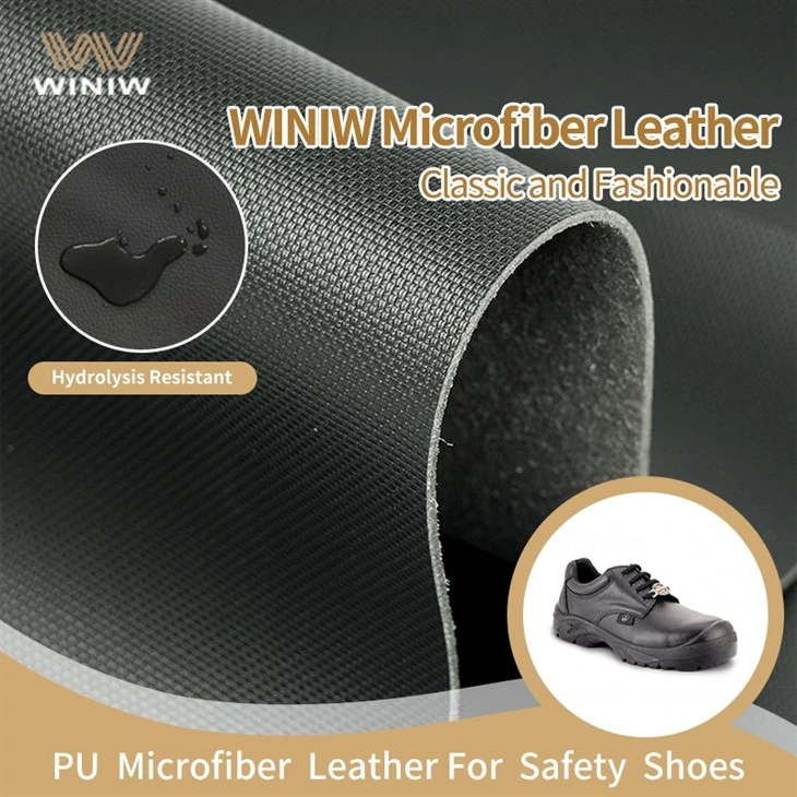 High Performance Synthetic Microfiber Suede Leather For Work Safety Shoes factory