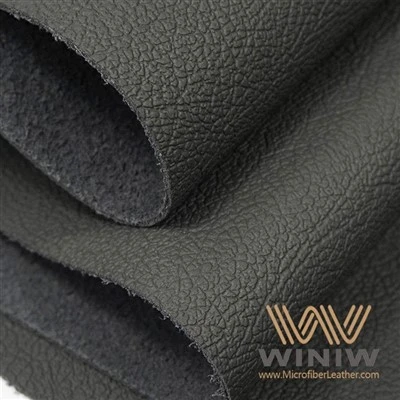 Black Synthetic Leather For Car Seat Upholstery