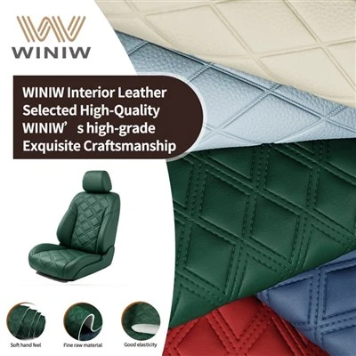New PVC Coated Microfiber Synthetic Leather For Automotive Seat Upholstery